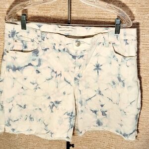 Vintage America Women's Tie-Dye Shorts - Blue Pink White Size 12 #80